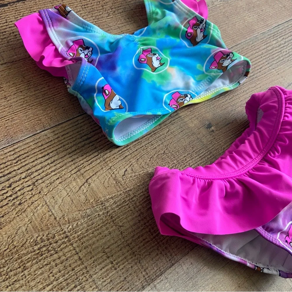 Buc-ee’s Ruffle Bikini 6-9M - Picture 2 of 6